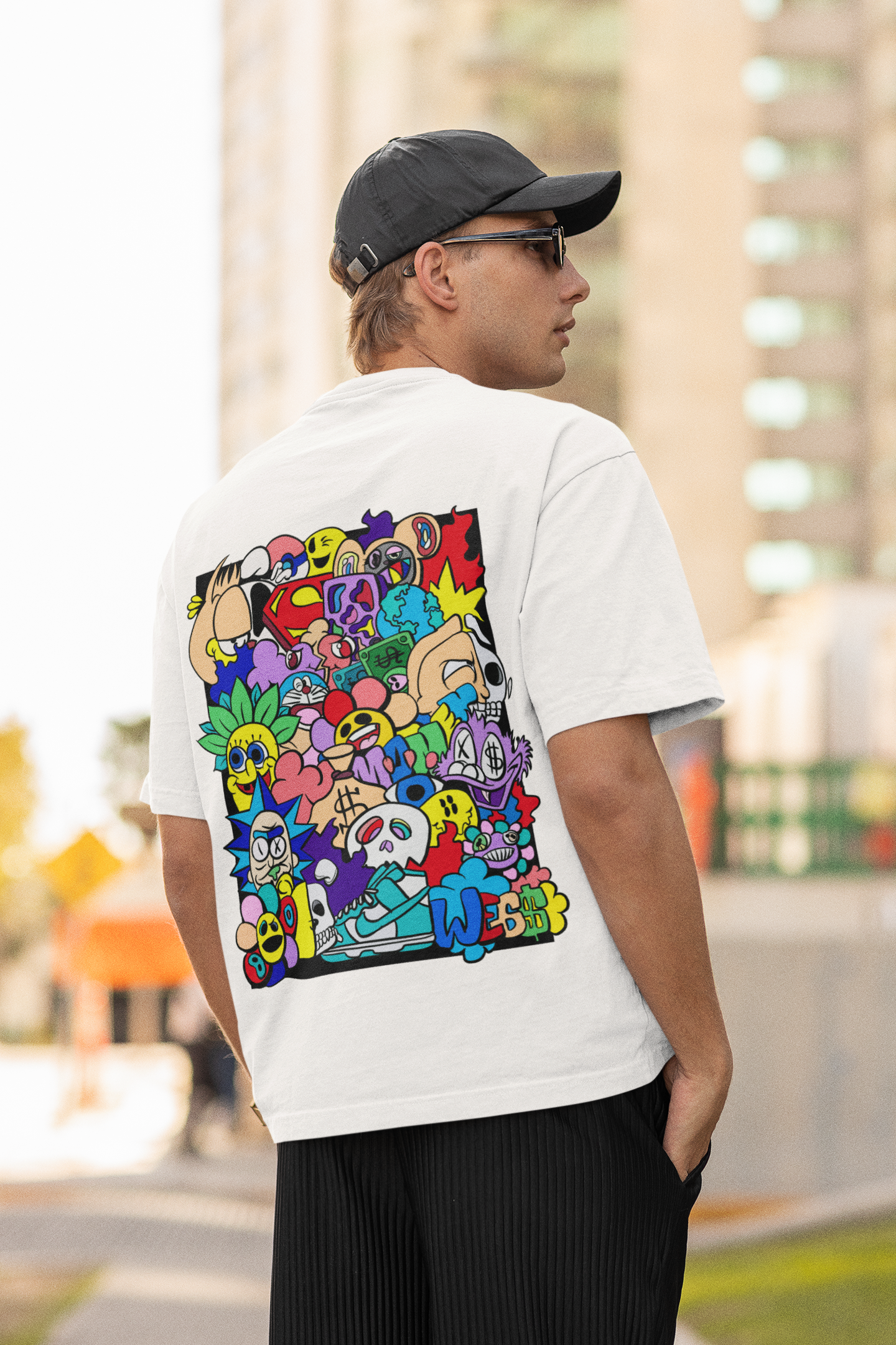 Urban Doodle Delight Streetwear T-shirt