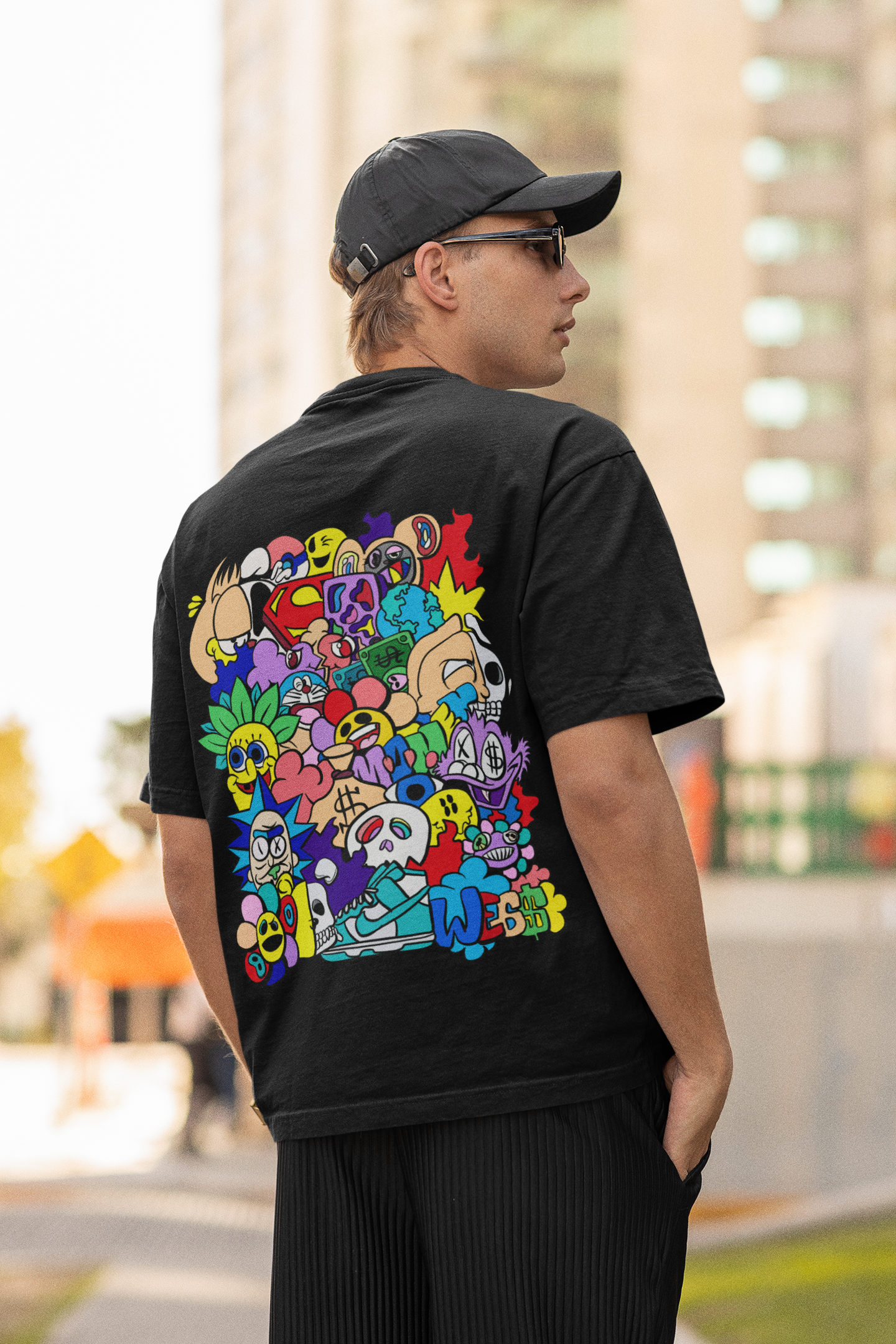 Urban Doodle Delight Streetwear T-shirt